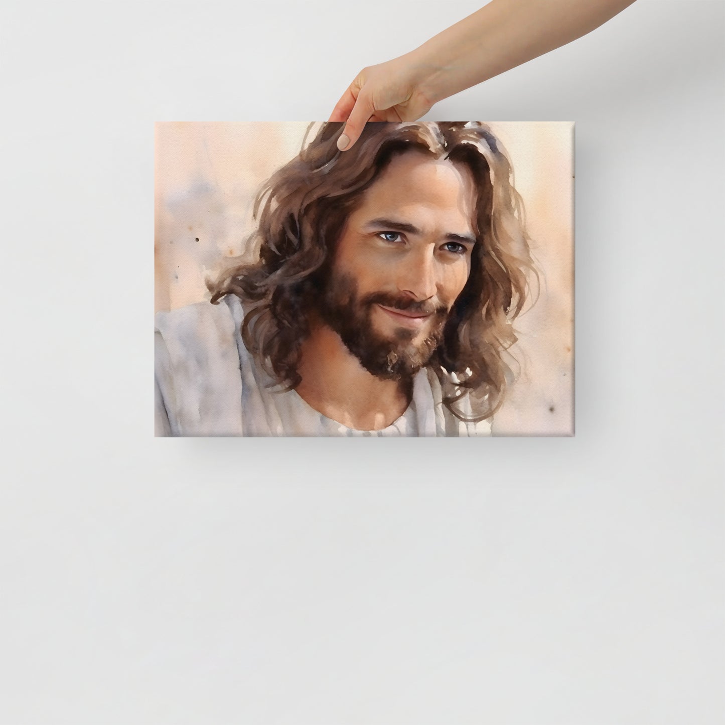 Impression sur toile : Jésus aquarelle