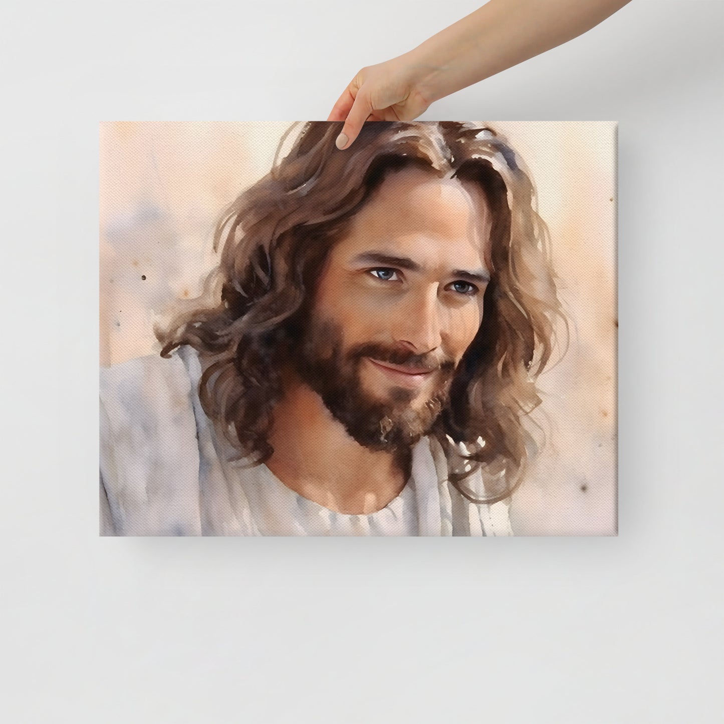 Impression sur toile : Jésus aquarelle