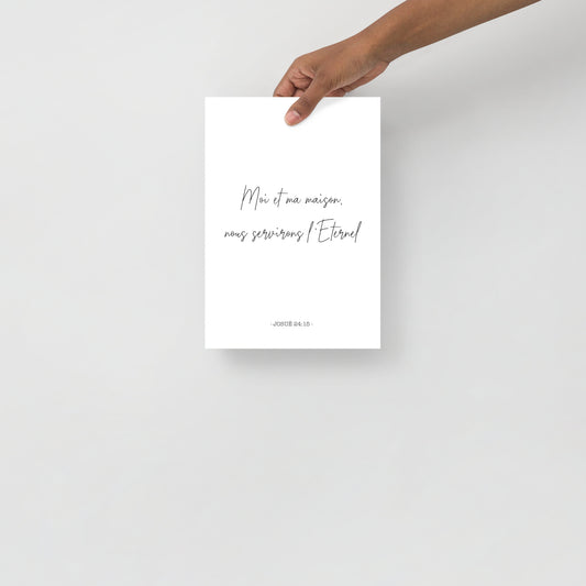 Poster : Josué 24:15