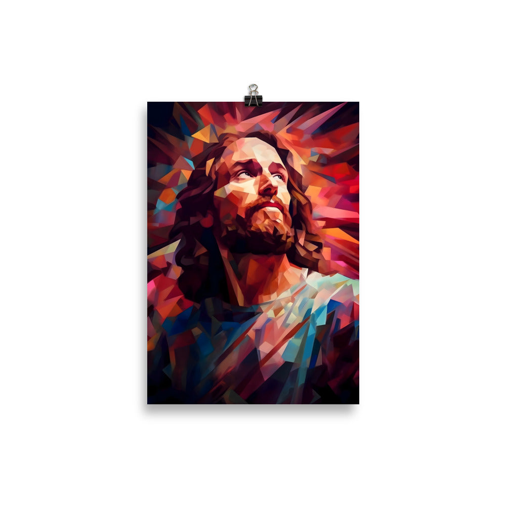 Poster : Jésus low poly