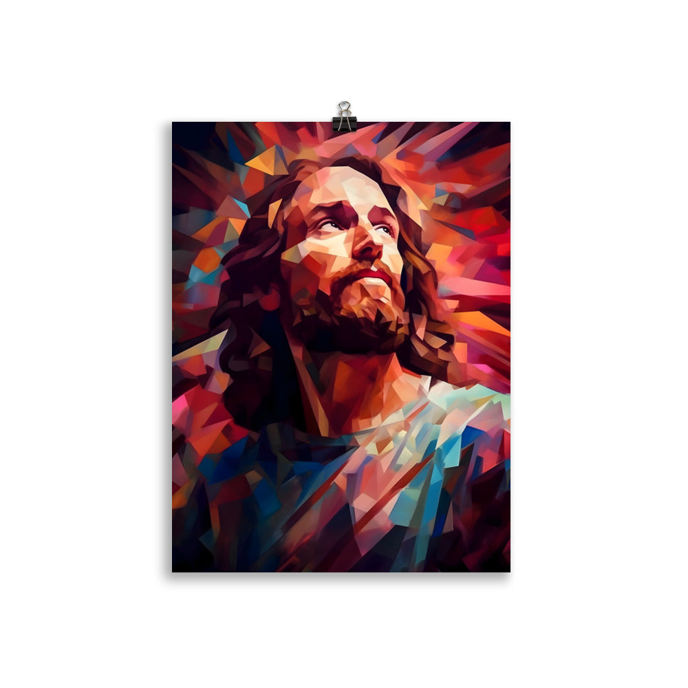 Poster : Jésus low poly