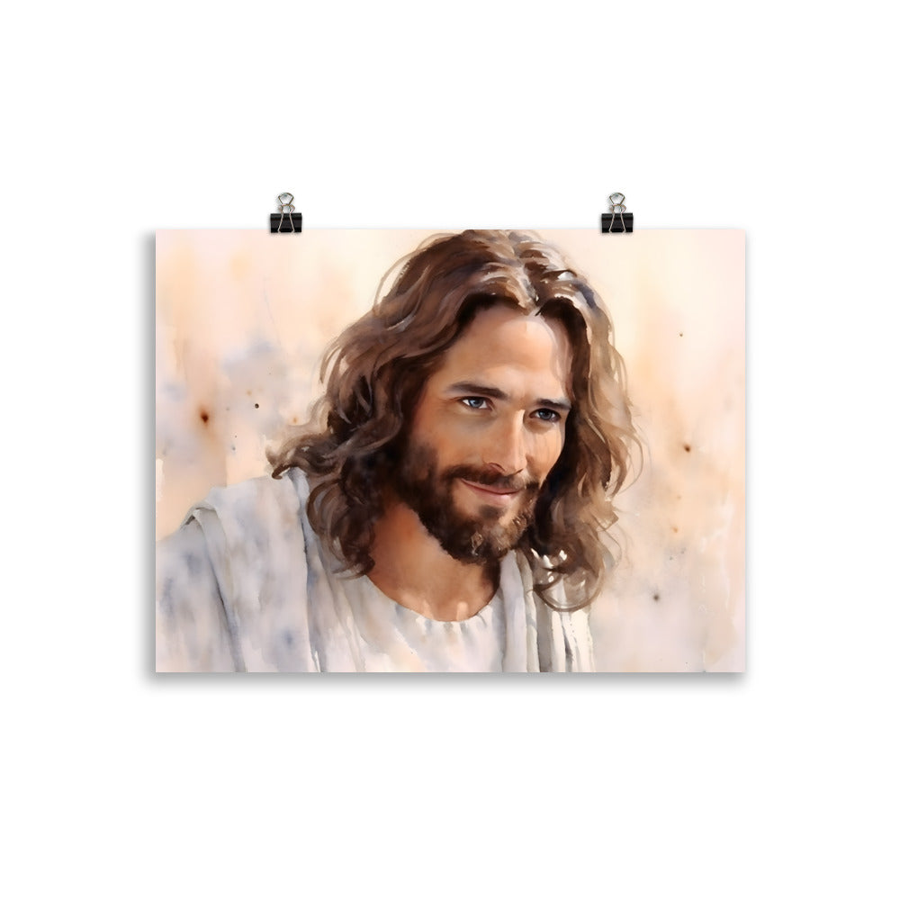 Poster : Jésus aquarelle