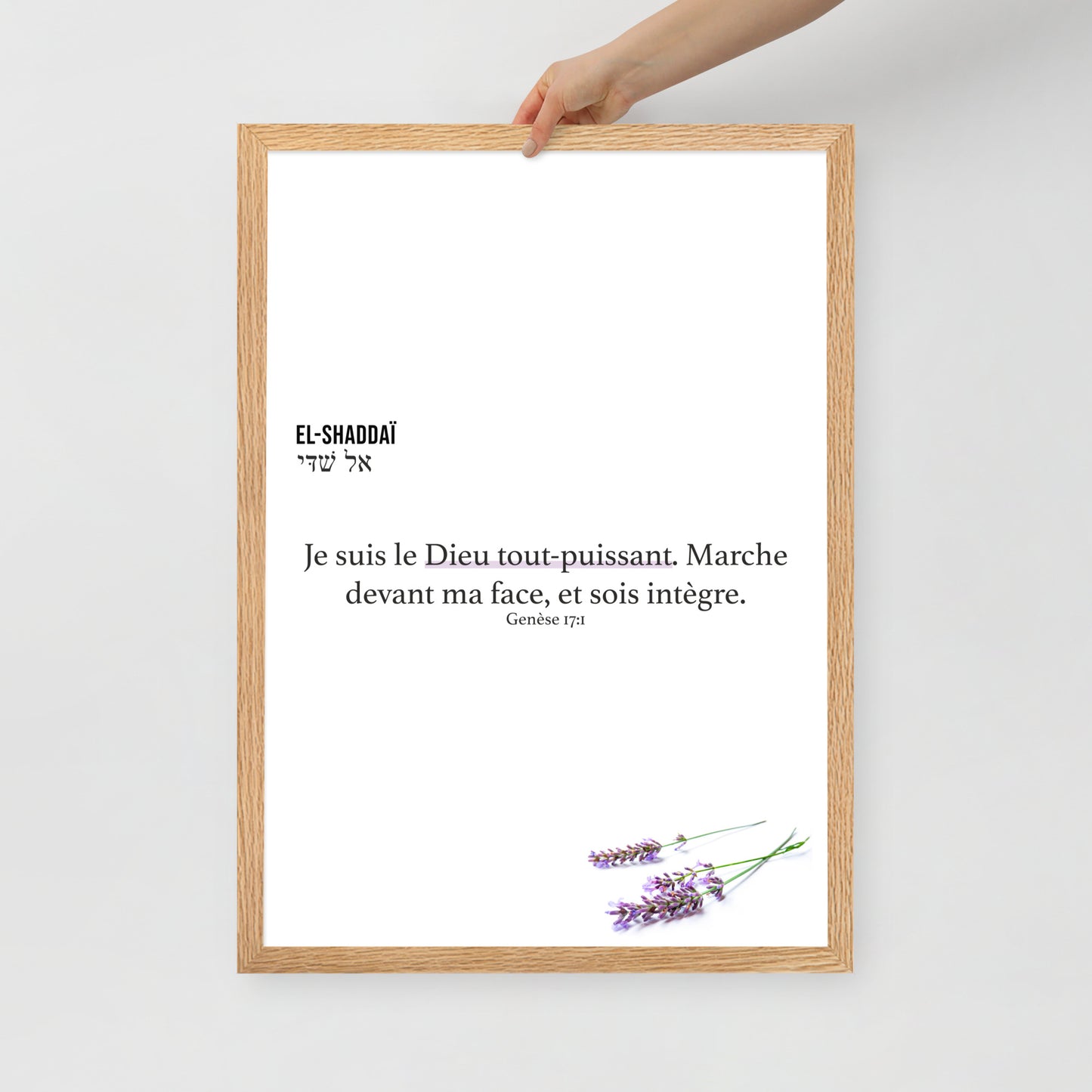 Poster encadré : El-Shaddaï