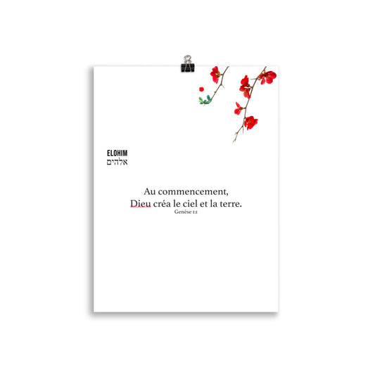 Poster : Elohim