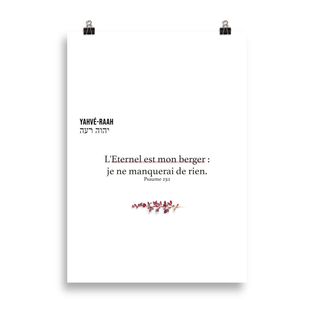 Poster : Yahvé-Raah