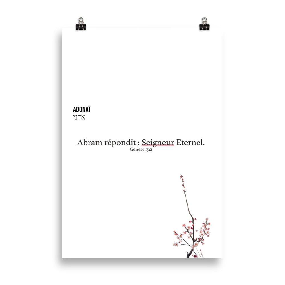 Poster : Adonaï