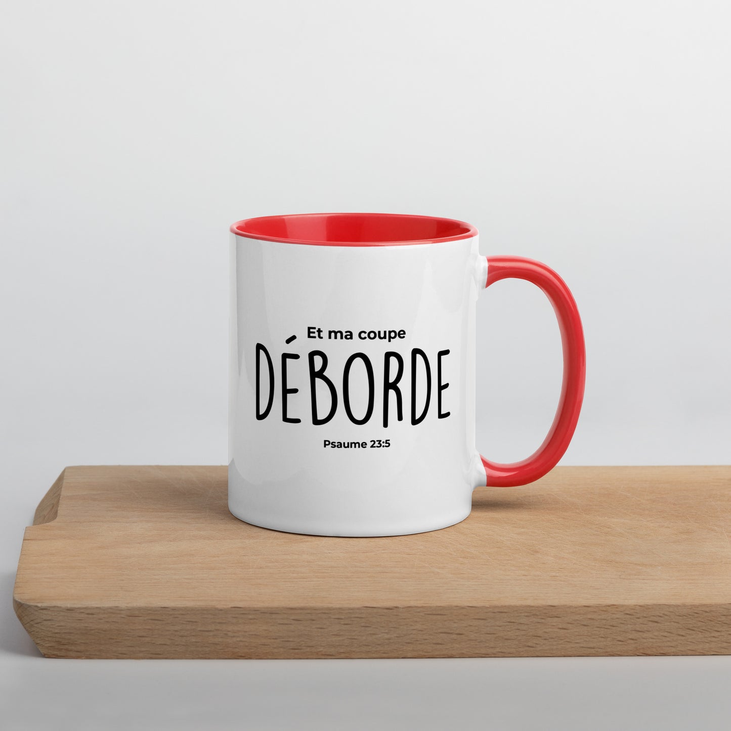 Mug coloré : Déborde