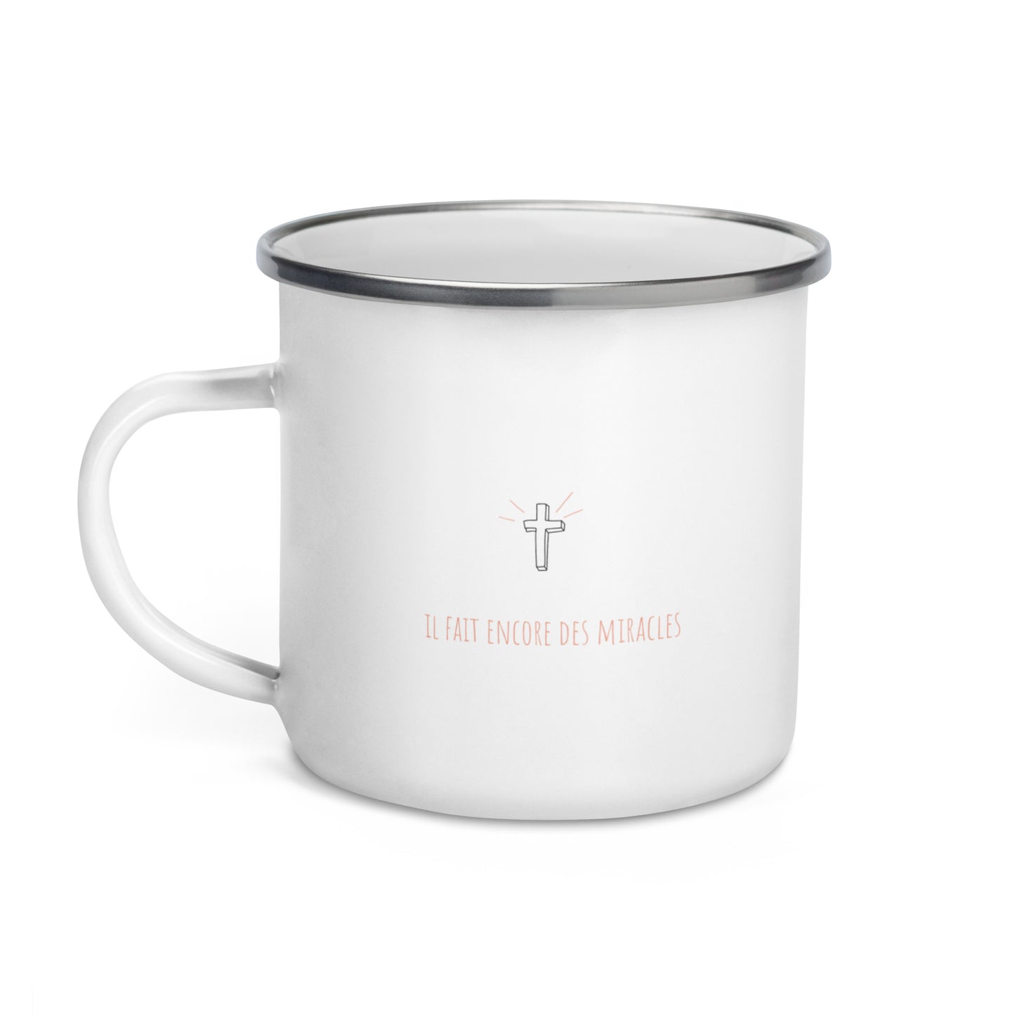 Mug émaillé : Il fait encore des miracles