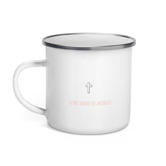 Mug émaillé : Il fait encore des miracles