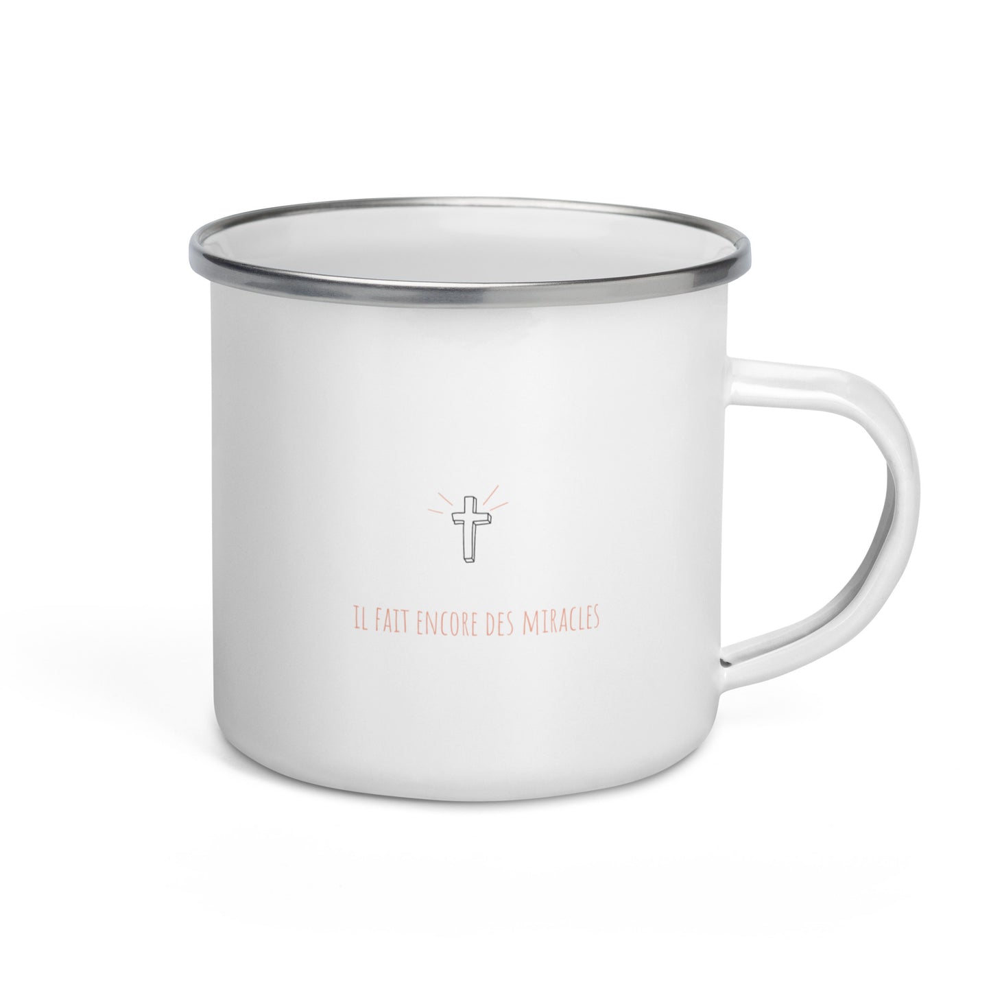 Mug émaillé : Il fait encore des miracles