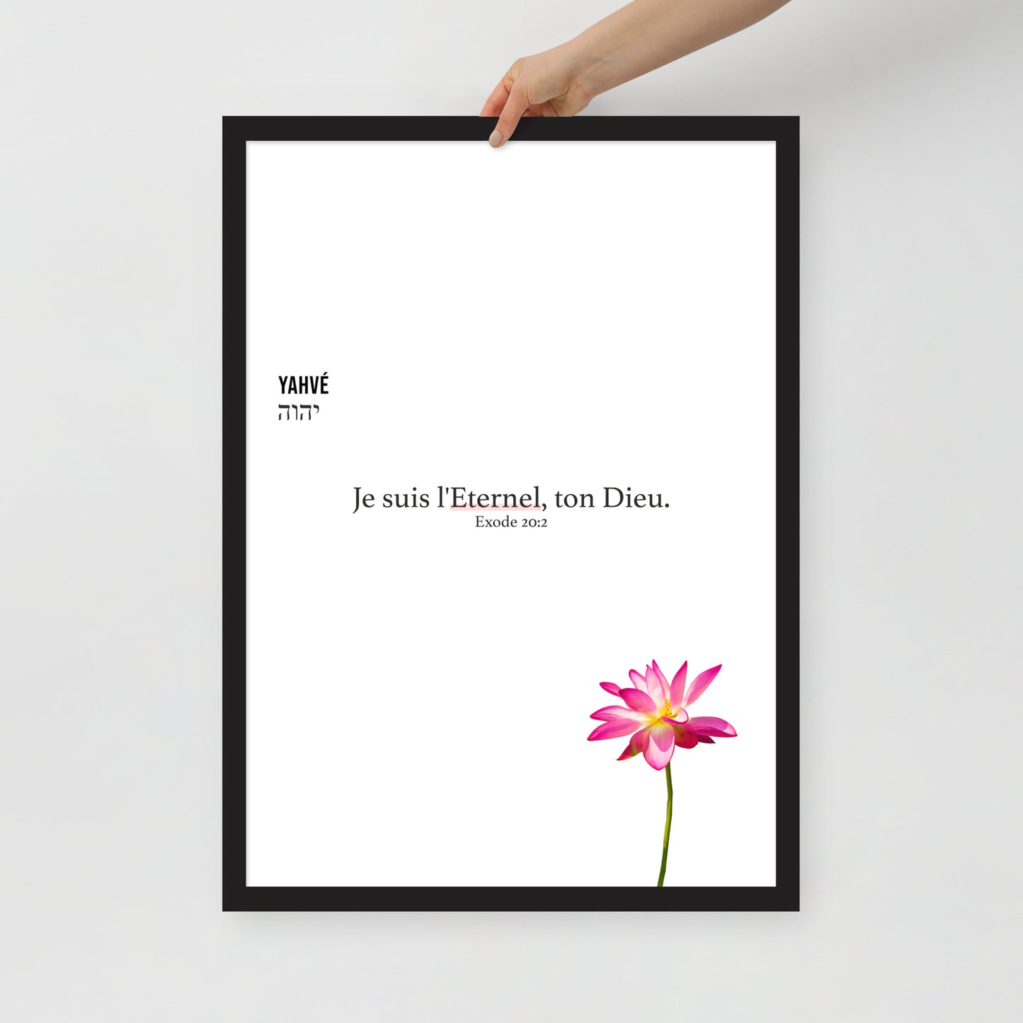 Poster encadré : Yahvé