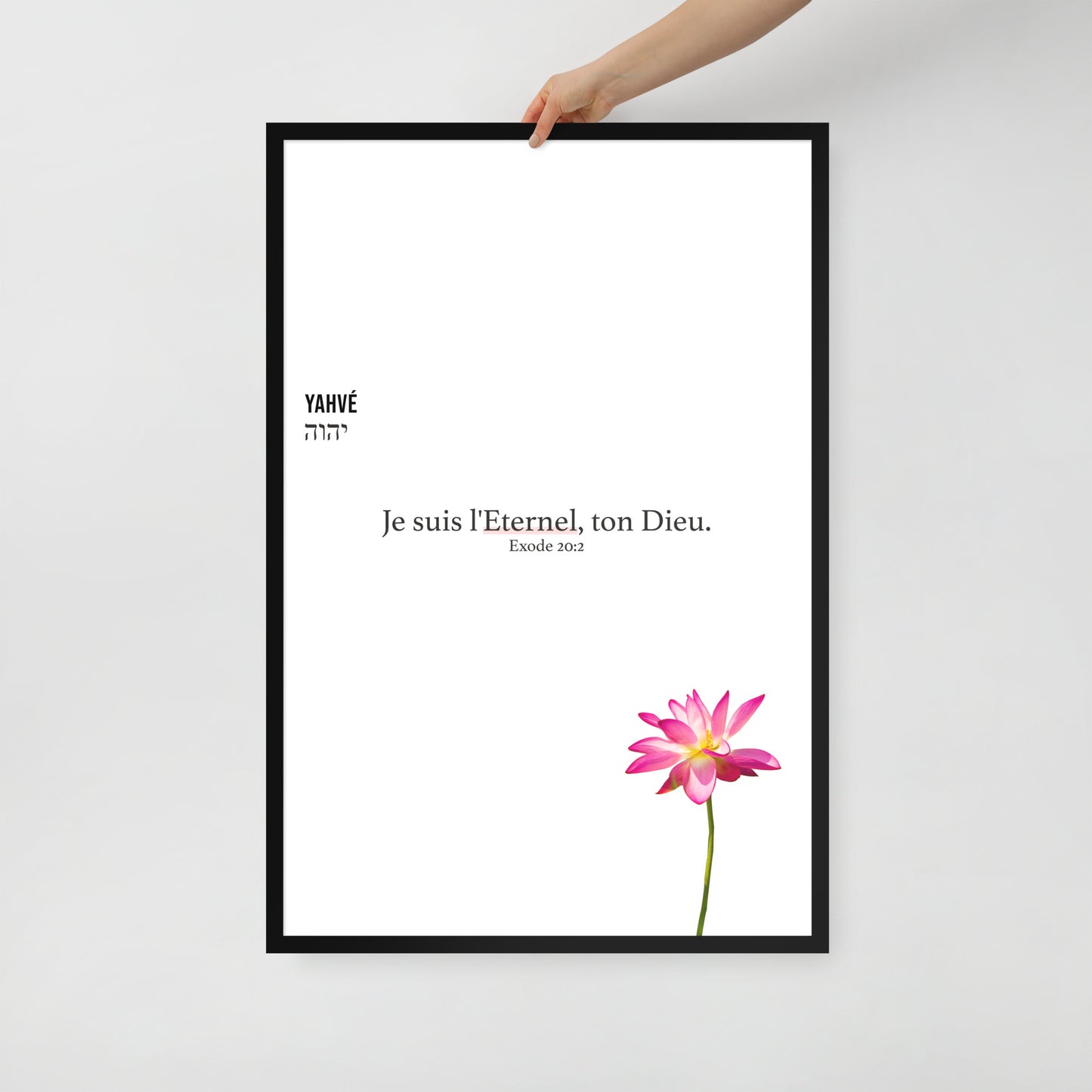 Poster encadré : Yahvé