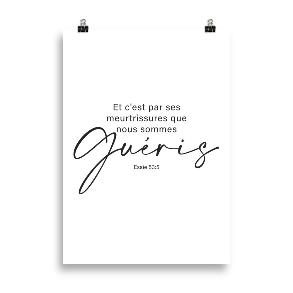 Poster : Esaïe 53:5