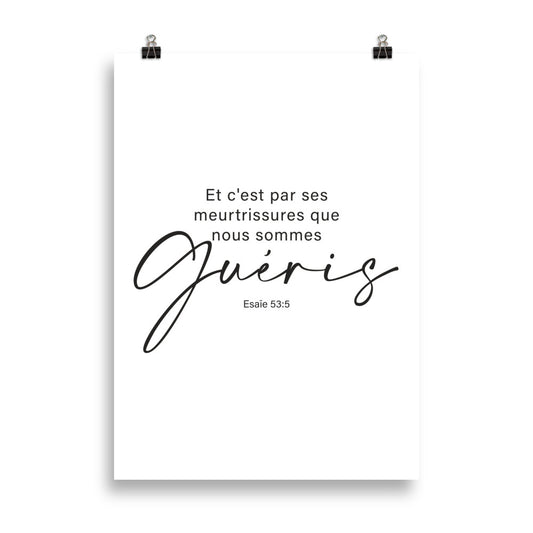 Poster : Esaïe 53:5