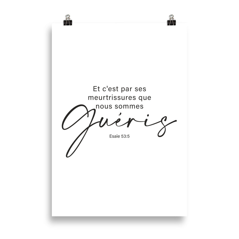Poster : Esaïe 53:5