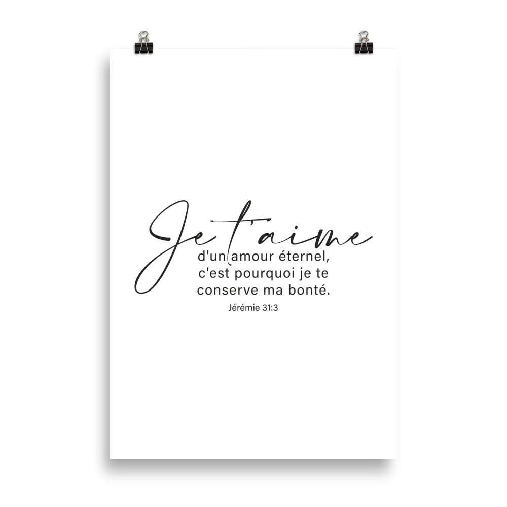 Poster : Jérémie 31:3