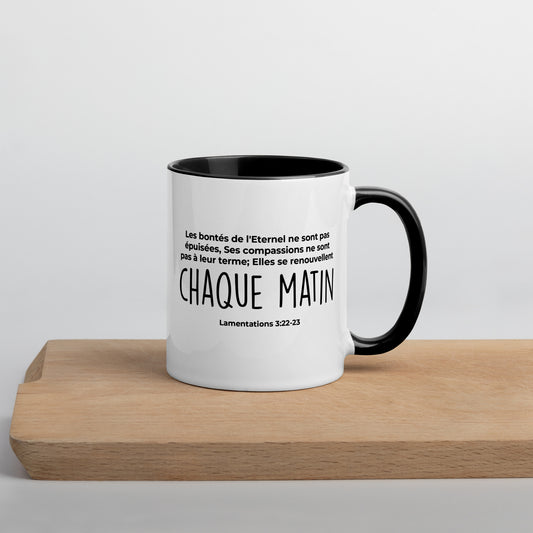 Mug coloré : Chaque matin
