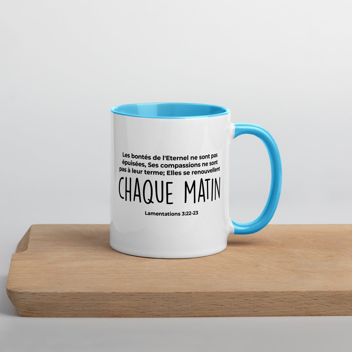 Mug coloré : Chaque matin