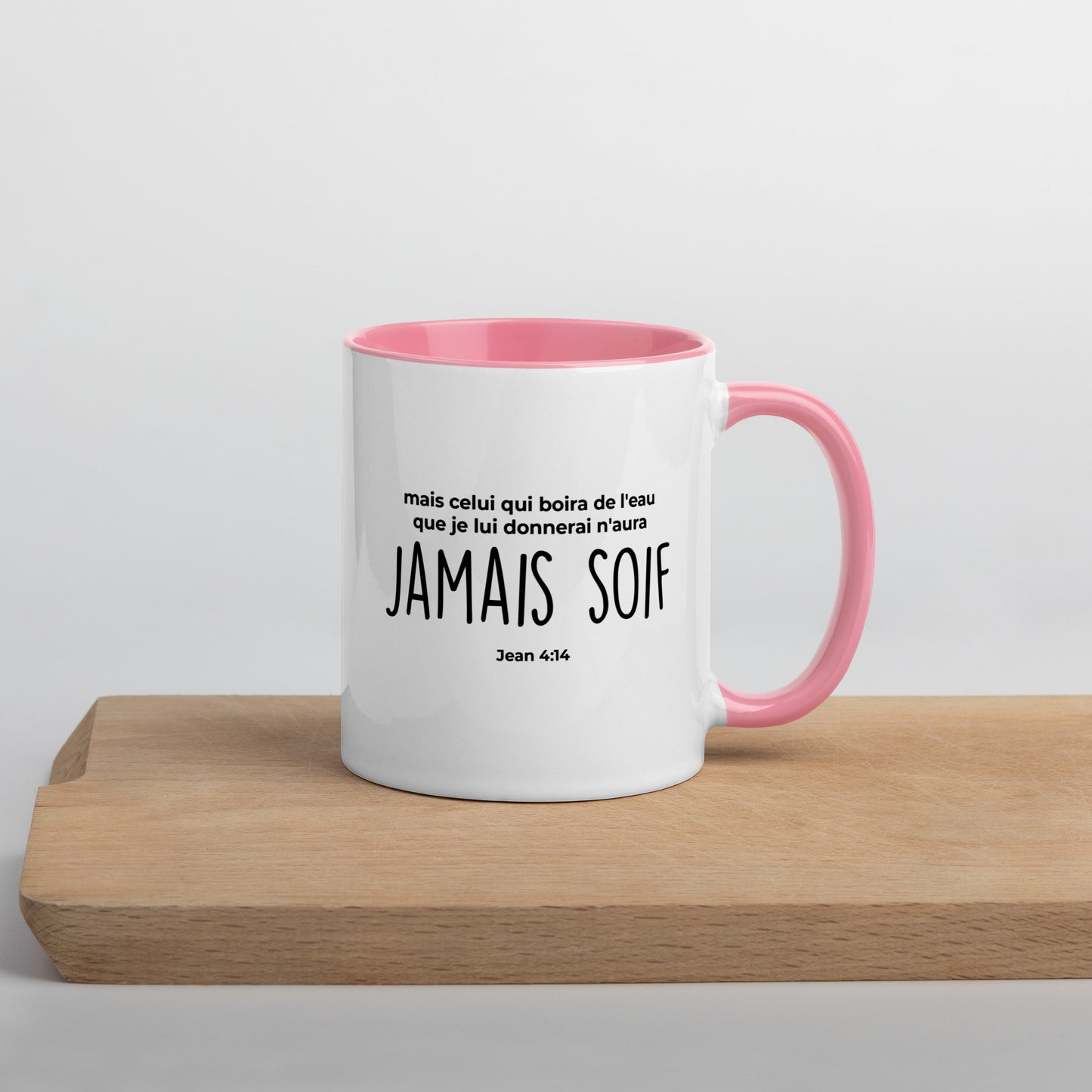 Mug coloré : Jamais soif