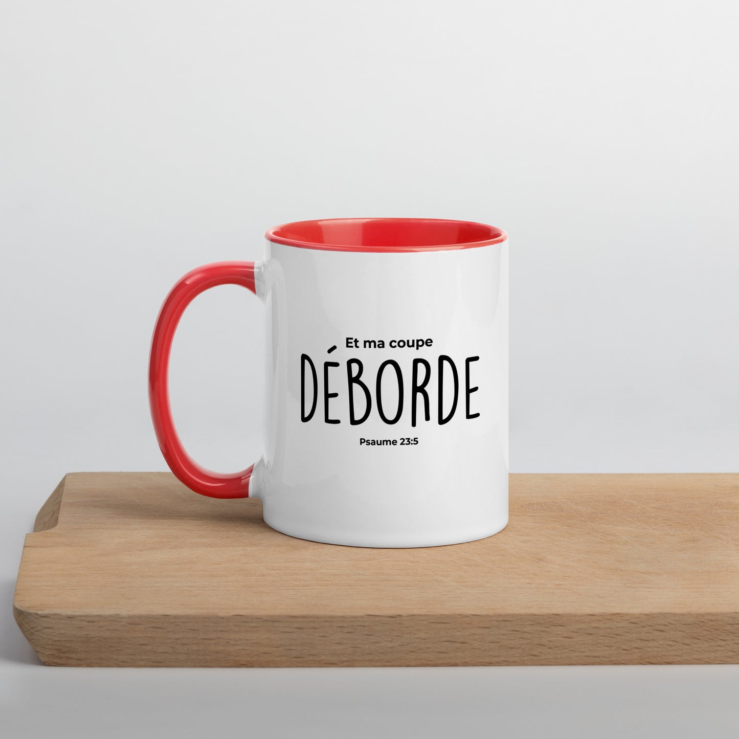 Mug coloré Défi Guérison : déborde