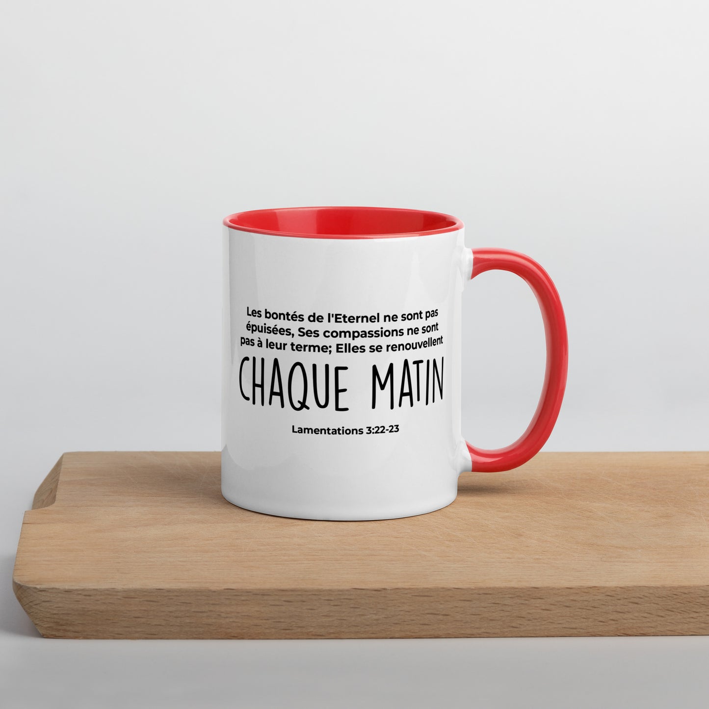 Mug coloré : Chaque matin