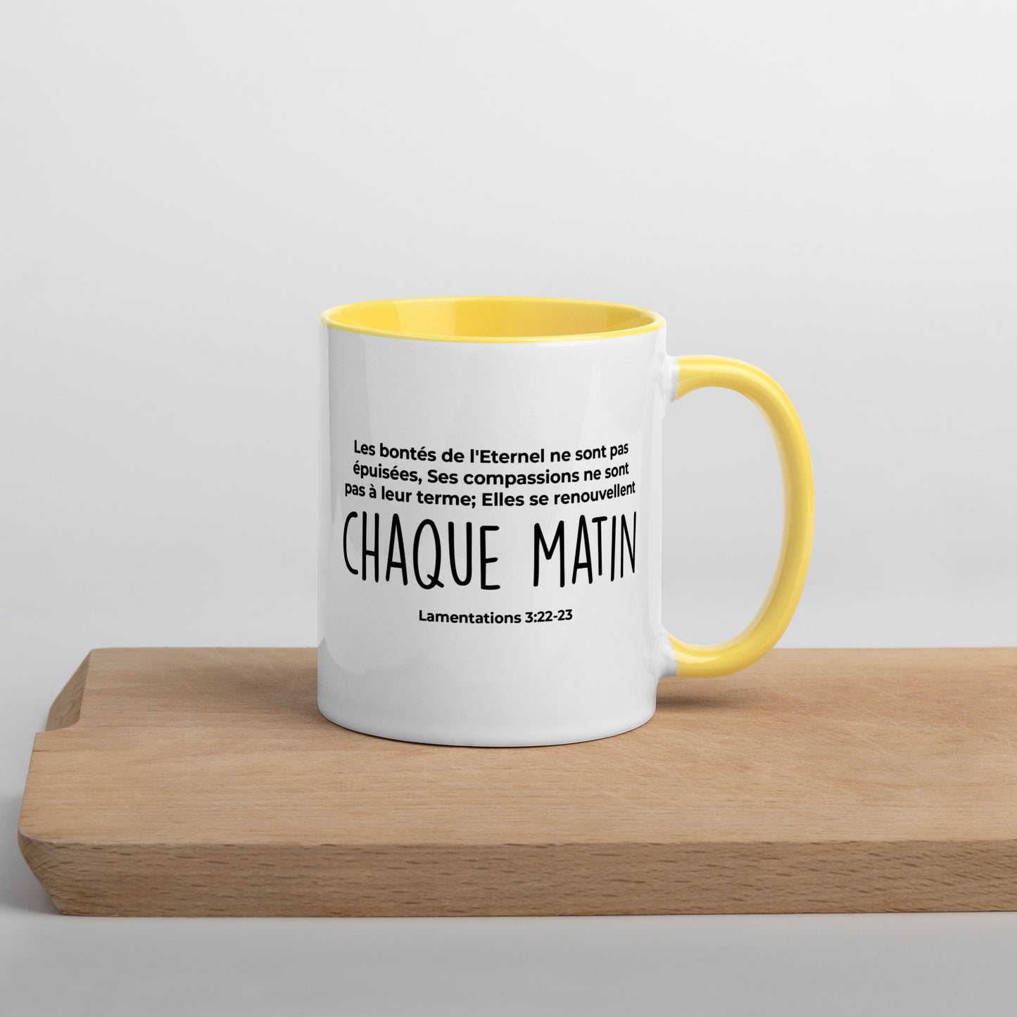 Mug coloré : Chaque matin