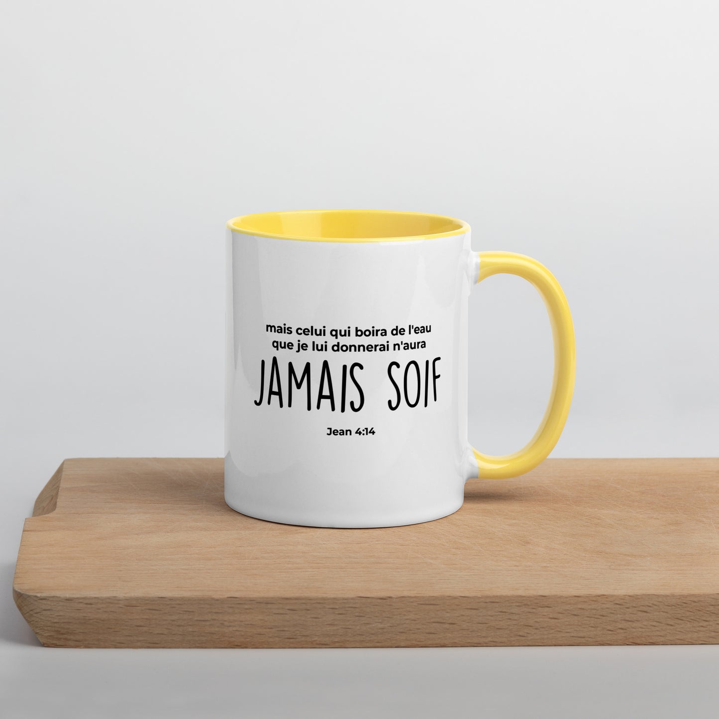 Mug coloré : Jamais soif